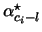 $\alpha^{\star}_{c_i-l}$