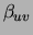 $\beta_{uv}$