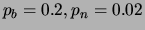$p_b = 0.2, p_n = 0.02$