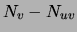 $\displaystyle N_v- N_{uv}$