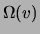 $\Omega(v)$
