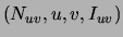 $(N_{uv},u,v,I_{uv})$