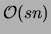 ${\cal O}(sn)$