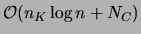 ${\cal O}(n_K\log n +N_C)$