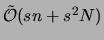 $\tilde{{\cal O}}(sn+s^2N)$