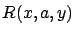$ R(x,a,y)$