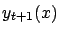 $\displaystyle y_{t+1}(x)$