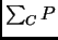 $\sum_{C}{P}$